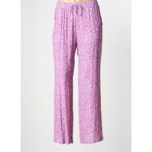 ESCANDELLE - Pantalon large violet en viscose - Femme - Taille 36 - Modz
