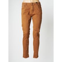 BROADWAY - Pantalon slim marron en coton - Femme - Taille 40 - Modz