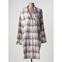 MASSANA - Chemise de nuit gris en coton - Femme - Taille 44 - Modz
