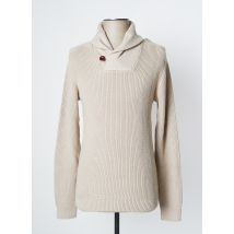 JACK & JONES - Pull beige en coton - Homme - Taille S - Modz