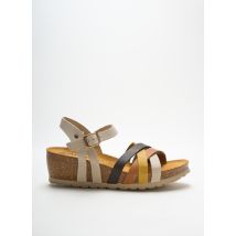 ARIMA - Sandales/Nu pieds beige en cuir pour femme - Taille 40 - Modz