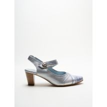 ARTIKA SOFT - Sandales/Nu pieds gris en cuir pour femme - Taille 35 - Modz