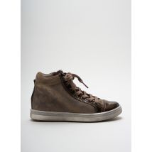 ACEBOS - Baskets marron en cuir - Fille - Taille 34 - Modz