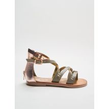 WHITE SUN - Tongs vert en cuir - Fille - Taille 30 - Modz