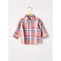 J.O MILANO - Chemise manches longues orange en lin pour garçon - Taille 6 M - Modz