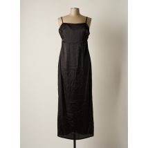 LAAGAM - Robe mi-longue noir en polyester - Femme - Taille 42 - Modz