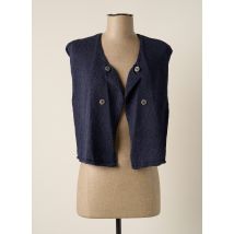 POLES - Gilet sans manche bleu en viscose - Femme - Taille 36 - Modz