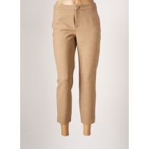 YAYA - Pantalon 7/8 beige en autre matiere - Femme - Taille W44 - Modz