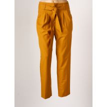 GRACE & MILA - Pantalon droit jaune en polyester - Femme - Taille 36 - Modz
