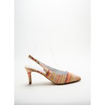 DÉNOUÉE - Sandales/Nu pieds orange en textile - Femme - Taille 38 - Modz
