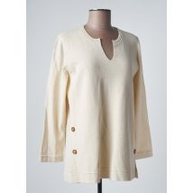 MARIA BELLENTANI - Pull tunique beige en acrylique pour femme - Taille 40 - Modz