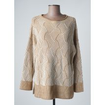 ELEONORA AMADEI - Pull tunique marron en acrylique - Femme - Taille 42 - Modz
