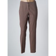 GARDEUR - Pantalon droit marron en coton - Femme - Taille 44 - Modz