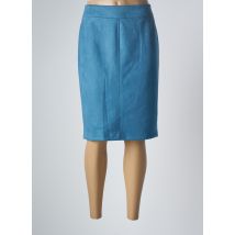 GEVANA - Jupe mi-longue bleu en polyester - Femme - Taille 46 - Modz