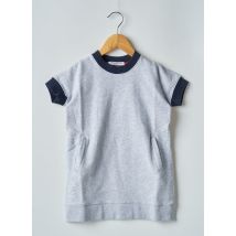 FRENCH DISORDER - Robe mi-longue gris en coton pour fille - Taille 9 A - Modz