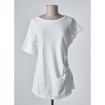 SANFASON - T-shirt blanc en coton - Femme - Taille 36 - Modz
