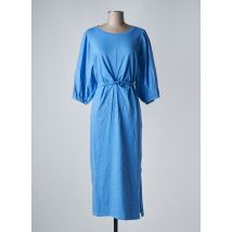 SANFASON - Robe longue bleu en coton - Femme - Taille 38 - Modz