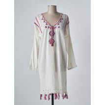 NINA KAUFMANN - Robe mi-longue beige en coton - Femme - Taille 40 - Modz