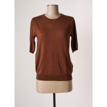 KAFFE - Pull marron en viscose pour femme - Taille 40 - Modz