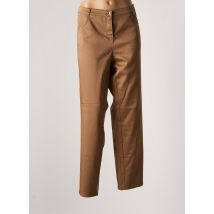 FRANK WALDER - Pantalon slim marron en coton - Femme - Taille 50 - Modz