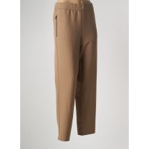 FRANK WALDER - Pantalon slim beige en polyester - Femme - Taille 52 - Modz