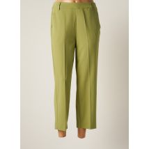 KAFFE - Pantalon droit vert en polyester - Femme - Taille 36 - Modz