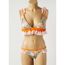 KITESS - Maillot de bain 2 pièces orange en polyamide - Femme - Taille 36 - Modz