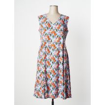 KALI YOG - Robe mi-longue bleu en coton - Femme - Taille 42 - Modz