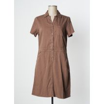 AGATHE & LOUISE - Robe mi-longue marron en coton pour femme - Taille 38 - Modz