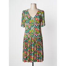 BLUTSGESCHWISTER - Robe mi-longue vert en viscose - Femme - Taille 36 - Modz