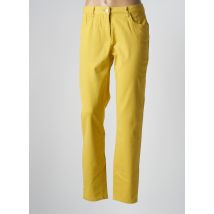 MAT DE MISAINE - Pantalon slim jaune en coton pour femme - Taille 46 - Modz