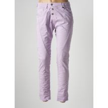 PLEASE - Pantalon slim violet en coton pour femme - Taille 38 - Modz