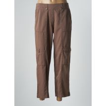 AGATHE & LOUISE - Pantalon 7/8 marron en coton - Femme - Taille 40 - Modz