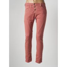 PLEASE - Pantalon slim rouge en coton - Femme - Taille 34 - Modz