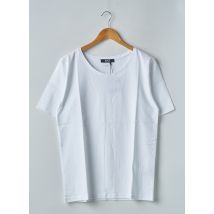 12IA - T-shirt blanc en coton pour femme - Taille 36 - Modz