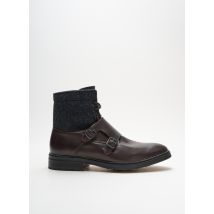 ARMANI - Bottines/Boots marron en cuir pour homme - Taille 40 - Modz