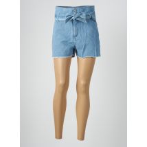 IKKS - Short bleu en coton - Femme - Taille 38 - Modz