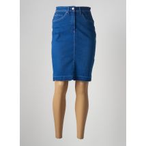 SALSA - Jupe mi-longue bleu en coton - Femme - Taille W27 - Modz