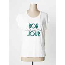 CAMAIEU - T-shirt blanc en coton pour femme - Taille 38 - Modz