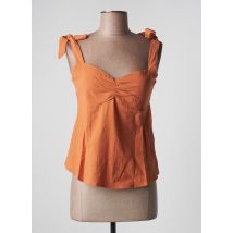 CALIE - Top orange en coton - Femme - Taille 38 - Modz