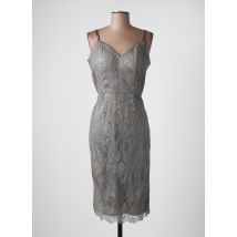 CHIC CHIC - Robe mi-longue gris en polyamide - Femme - Taille 40 - Modz