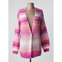 OLSEN - Gilet manches longues rose en polyamide - Femme - Taille 36 - Modz