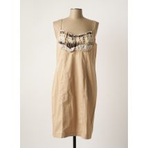FILIPINE LAHOYA - Robe mi-longue beige en coton - Femme - Taille 44 - Modz