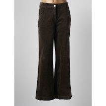 EAST DRIVE - Pantalon droit marron en coton - Femme - Taille 40 - Modz