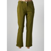 EAST DRIVE - Pantalon slim vert en coton - Femme - Taille 44 - Modz