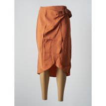 LOLA ESPELETA - Jupe mi-longue orange en tencel - Femme - Taille 42 - Modz