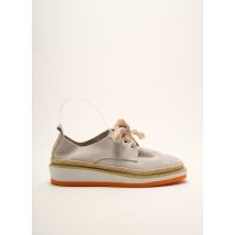 TWOPENS - Espadrilles orange en cuir - Femme - Taille 36 - Modz