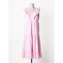 HATLEY - Robe mi-longue violet en coton - Femme - Taille 40 - Modz