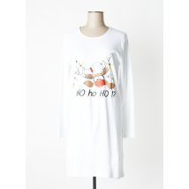 VERDISSIMA - Chemise de nuit blanc en coton - Femme - Taille 36 - Modz