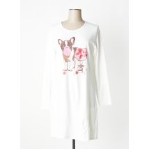 VERDISSIMA - Chemise de nuit blanc en coton - Femme - Taille 36 - Modz